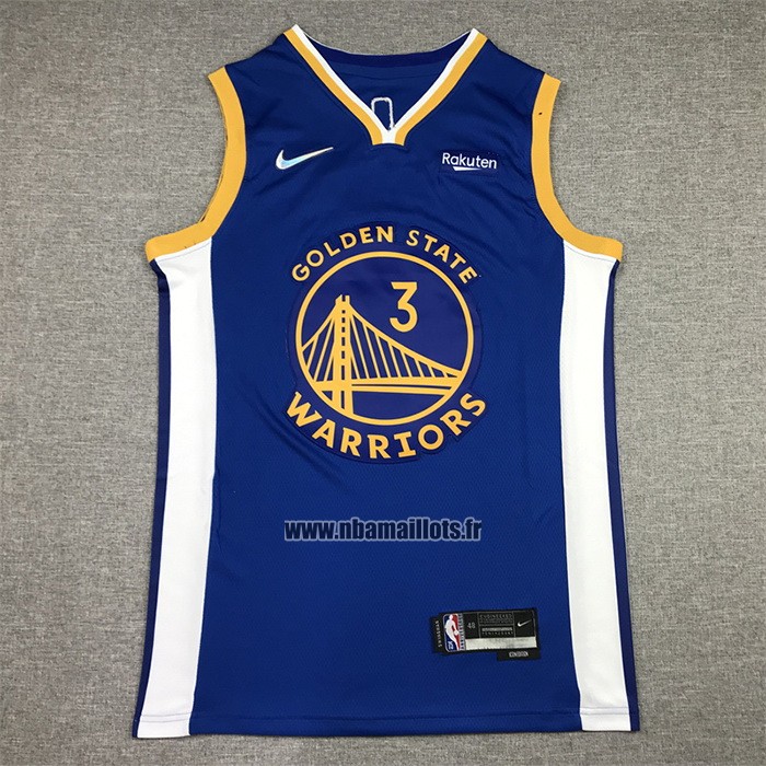 Maillot Golden State Warriors Jordan Poole NO 3 Icon Bleu